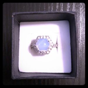 Moonstone fashion cocktail statement ring